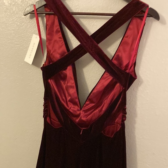 Revelry Bridesmaid Dress, NWT, burgundy, size 8 - Picture 3 of 14